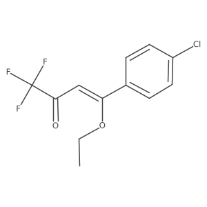 1,1,1-Trifluoro-4-ethoxy-4-(4-chlorophenyl)-3-buten-2-one Structure