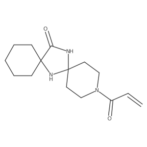 3-(Prop-2-enoyl)-3,7,15-triazadispiro[5.1.5^{8}.2^{6}]pentadecan-14-one结构式