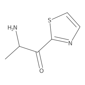 (2R)-2-amino-1-(1,3-thiazol-2-yl)propan-1-one结构式
