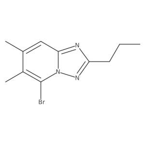 5-Bromo-6,7-dimethyl-2-propyl-[1,2,4]triazolo[1,5-a]pyridine Structure