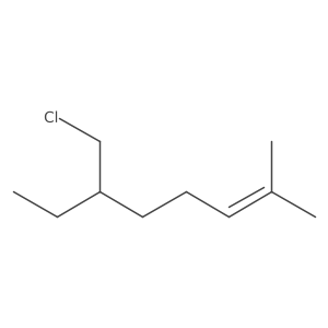 6-(Chloromethyl)-2-methyloct-2-ene结构式