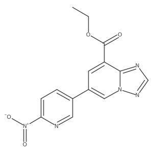 Ethyl 6-(6-nitropyridin-3-yl)-[1,2,4]triazolo[1,5-a]pyridine-8-carboxylate Structure