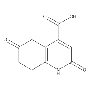 2-Hydroxy-6-oxo-5,6,7,8-tetrahydroquinoline-4-carboxylic acid结构式
