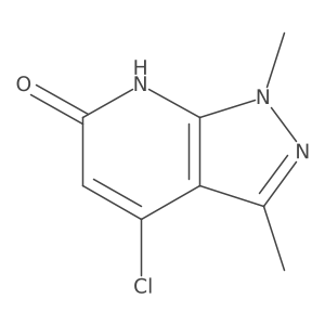 4-chloro-1,3-dimethyl-1H-pyrazolo[3,4-b]pyridin-6-ol Structure