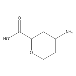 rac-(2R,4R)-4-aminooxane-2-carboxylic acid结构式