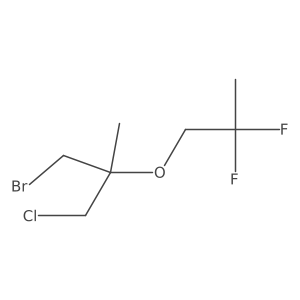 1-Bromo-3-chloro-2-(2,2-difluoropropoxy)-2-methylpropane Structure