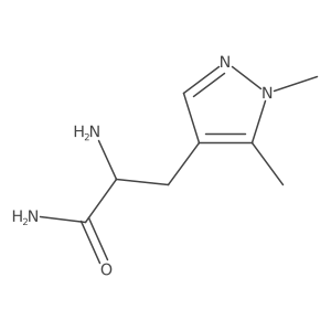 2-amino-3-(1,5-dimethyl-1H-pyrazol-4-yl)propanamide Structure