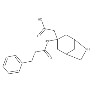 2-(3-{[(Benzyloxy)carbonyl]amino}-6-azabicyclo[3.2.1]octan-3-yl)acetic acid Structure