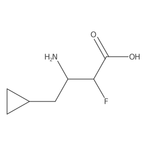 3-Amino-4-cyclopropyl-2-fluorobutanoic acid结构式