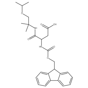 3-({[(9H-fluoren-9-yl)methoxy]carbonyl}amino)-3-{[2-methyl-1-(propan-2-yloxy)propan-2-yl]carbamoyl}propanoic acid结构式