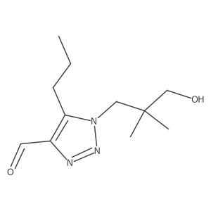 1-(3-hydroxy-2,2-dimethylpropyl)-5-propyl-1H-1,2,3-triazole-4-carbaldehyde Structure