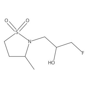2-(3-Fluoro-2-hydroxypropyl)-3-methyl-1lambda6,2-thiazolidine-1,1-dione Structure