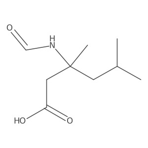 3-Formamido-3,5-dimethylhexanoic acid结构式