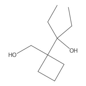 3-[1-(Hydroxymethyl)cyclobutyl]pentan-3-ol结构式