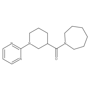 1-[(1-Pyrimidin-2-ylpiperidin-3-yl)carbonyl]azepane结构式