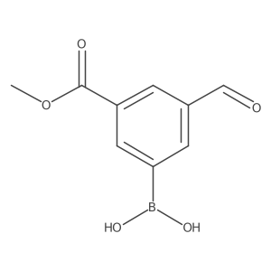 [3-Formyl-5-(methoxycarbonyl)phenyl]boronic acid Structure