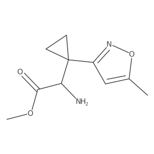 Methyl 2-amino-2-[1-(5-methyl-1,2-oxazol-3-yl)cyclopropyl]acetate Structure