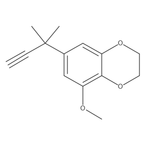 5-Methoxy-7-(2-methylbut-3-yn-2-yl)-2,3-dihydro-1,4-benzodioxine Structure