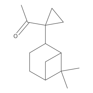 1-(1-{6,6-Dimethylbicyclo[3.1.1]heptan-2-yl}cyclopropyl)ethan-1-one结构式