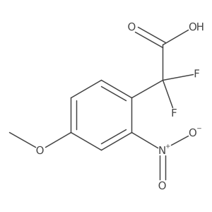 2,2-Difluoro-2-(4-methoxy-2-nitrophenyl)acetic acid结构式