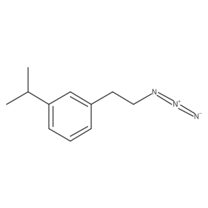 1-(2-Azidoethyl)-3-(propan-2-yl)benzene Structure