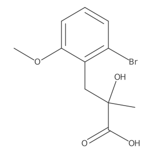 3-(2-Bromo-6-methoxyphenyl)-2-hydroxy-2-methylpropanoic acid结构式