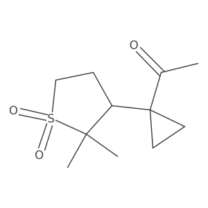3-(1-Acetylcyclopropyl)-2,2-dimethyl-1lambda6-thiolane-1,1-dione结构式