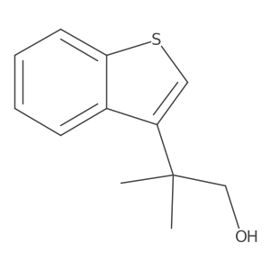 2-(1-Benzothiophen-3-yl)-2-methylpropan-1-ol Structure