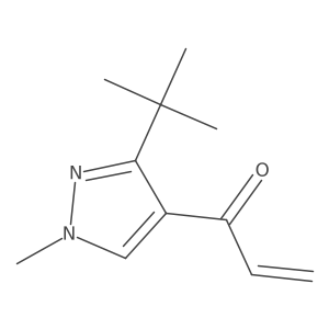 1-(3-tert-butyl-1-methyl-1H-pyrazol-4-yl)prop-2-en-1-one Structure