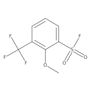 2-Methoxy-3-(trifluoromethyl)benzene-1-sulfonyl fluoride结构式