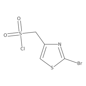 (2-Bromo-1,3-thiazol-4-yl)methanesulfonyl chloride结构式