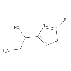 2-Amino-1-(2-bromo-1,3-thiazol-4-yl)ethan-1-ol Structure