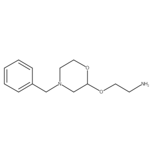 2-[(4-Benzylmorpholin-2-yl)oxy]ethan-1-amine Structure