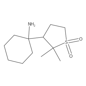 3-(1-Aminocyclohexyl)-2,2-dimethyl-1lambda6-thiolane-1,1-dione结构式