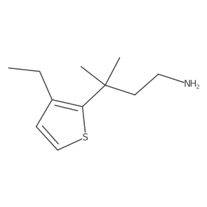 3-(3-Ethylthiophen-2-yl)-3-methylbutan-1-amine结构式