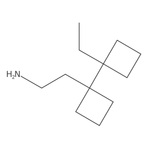 2-[1-(1-Ethylcyclobutyl)cyclobutyl]ethan-1-amine Structure
