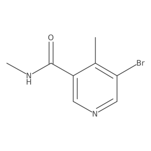 5-Bromo-N,4-dimethylnicotinamide Structure