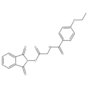 1,3-dioxo-2,3-dihydro-1H-isoindol-2-yl 2-[(4-ethoxyphenyl)formamido]acetate Structure