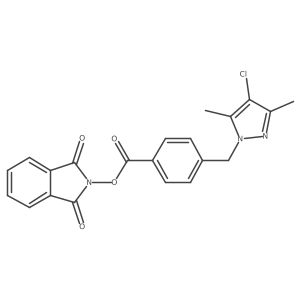 1,3-dioxo-2,3-dihydro-1H-isoindol-2-yl 4-[(4-chloro-3,5-dimethyl-1H-pyrazol-1-yl)methyl]benzoate Structure