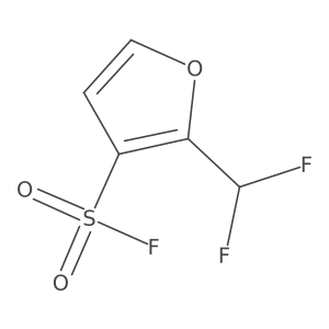 2-(Difluoromethyl)furan-3-sulfonyl fluoride结构式
