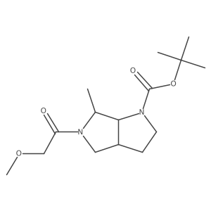 tert-Butyl 5-(2-methoxyacetyl)-6-methylhexahydropyrrolo[3,4-b]pyrrole-1(2H)-carboxylate Structure