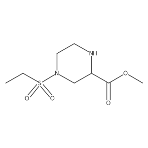 Methyl (S)-4-(ethylsulfonyl)piperazine-2-carboxylate结构式
