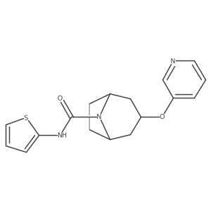 (1R,5S)-3-(pyridin-3-yloxy)-N-(thiophen-2-yl)-8-azabicyclo[3.2.1]octane-8-carboxamide Structure