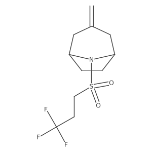 3-Methylidene-8-(3,3,3-trifluoropropanesulfonyl)-8-azabicyclo[3.2.1]octane结构式