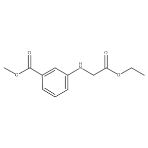 Methyl 3-[(2-ethoxy-2-oxoethyl)amino]benzoate Structure