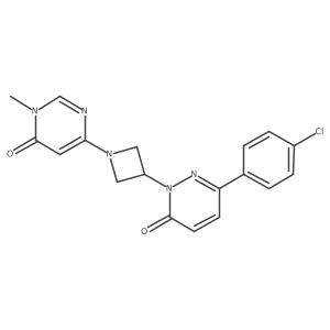 6-(4-Chlorophenyl)-2-[1-(1-methyl-6-oxo-1,6-dihydropyrimidin-4-yl)azetidin-3-yl]-2,3-dihydropyridazin-3-one Structure