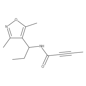 N-[1-(3,5-dimethyl-1,2-oxazol-4-yl)propyl]but-2-ynamide结构式