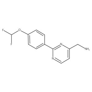 1-{2-[4-(Difluoromethoxy)phenyl]pyrimidin-4-yl}methanamine结构式