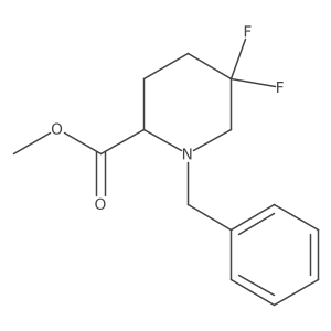 Methyl 1-benzyl-5,5-difluoropiperidine-2-carboxylate Structure
