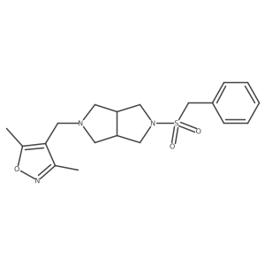 3,5-Dimethyl-4-({5-phenylmethanesulfonyl-octahydropyrrolo[3,4-c]pyrrol-2-yl}methyl)-1,2-oxazole Structure